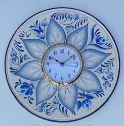 Blue Floral Clock E-packet
